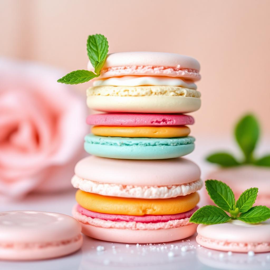 Rainbow Macarons